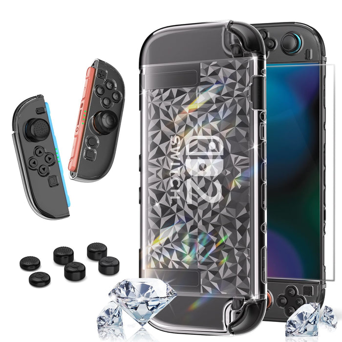HEYSTOP Switch 2 Protective Case with Screen Protector Transparent Cover by Deal US