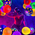 Sumind Halloween Neon Balloon Arch Kit 100 Pcs 53ft Glow Black Light Polka Dot by Deal US