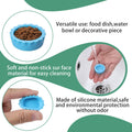 9Pcs Silicone Reptile Feeding Dish Set, Colorful Small Animal Bowls with 2 Silicone Spoon for Reptile Tanks, Practical Crested Gecko Tank Accessories for Small Pet
