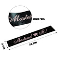 PYQWA Mastered It Graduation Sash Black Satin Rose Gold Foil Class of 2026 by Deal US