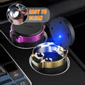 Kewucn Car Ashtray with Lid Portable Stainless Steel LED Blue Light Gold by Deal US