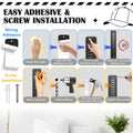Generic Wall Mounted Hat Rack 2 Pack Adhesive Screw Mount Multilayer Cap Holder by Deal US