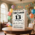ZUDBBDSD 13th Birthday Card Boys Girls Party Decorations Retro Variety Pack by Deal US