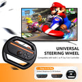 KUNSLUCK 2 Pack Steering Wheels for Nintendo Switch 2 Joy-Con Black by Deal US