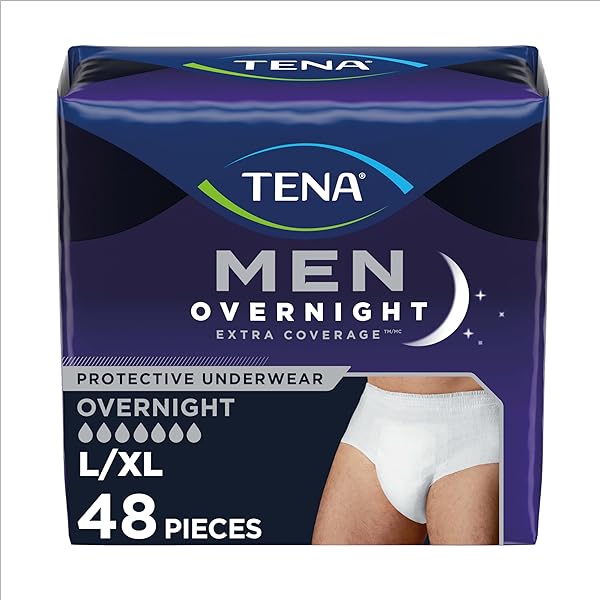 TENA Incontinence Underwear for Men, Maximum Plus Absorbency, Cottony-Soft Fabric, Men's Underwear for Bladder Control, X-Large, 56 ct (Packaging May Vary) by Pasteur Pharmacy