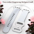 Striped Band Compatible with Apple Watch Bands for Women 40mm 42mm 41mm