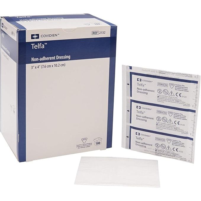Telfa 1050 Ouchless Non-Adherent Wound Dressing Pads 3" x 4" Sterile by Pasteur Pharmacy