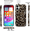 Sparkle Translucent Clear Vintage Leopard Print Soft Silicone Case for iPhone 16 6.1" Cheetah by Merch Section