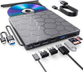 High-Speed USB 3.0 External CD/DVD Drive with Burner – Plug & Play, Windows & Mac Compatible by DailySale