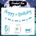 Vofrise Blue Halloween Birthday Banner Glitter Bow Tie Ghost Garland by Deal US