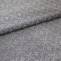 Tinakim Jacquard Brocade Faux Silk Fabric Grey Cut by The Yard by Deal US