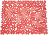 iDesign Blumz Floral Red Flexible Plastic Large Sink Protector Mat