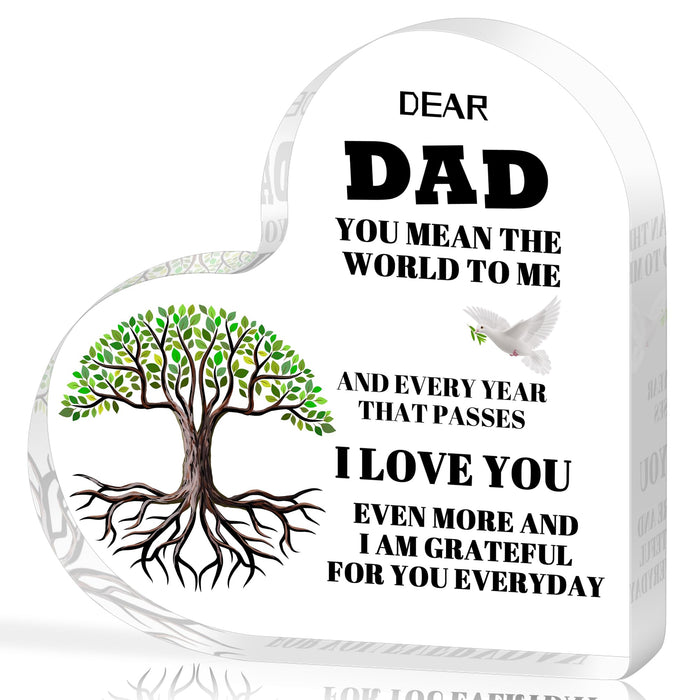 AmazerPad Gifts For Dad Acrylic Puzzle Plaque Desk Decor 5.1x5.1 In Cool Dad by Deal US