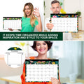 Lbylyhxc 2026-2027 18-Month Desk Calendar 17x12 Flowers Jan 2026-Jun 2027 by Deal US