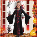 iTVTi Girls Vampire Costume Black Dress Halloween Cosplay 6-7 Years Tag 140 by Deal US