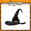 Leuceiy Halloween Witch Hat Black Polyester One Size Women Costume Accessory by Deal US