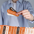 Lasnten 204 Pcs Orange Ribbon Nail Files Bulk Emery Boards Leukemia Awareness by Deal US