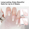 Creaglam Short Square Nail Tips 240Pcs Clear Acrylic 12 Sizes Soft Gel by Deal US