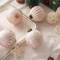 12 Pcs Pink Christmas Tree Ornaments Shatterproof Balls Holiday Decor by Deal US