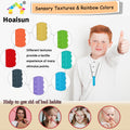 Necklaces for Sensory Kids, 8 Pack Chewy Necklace Sensory Boys and Girls with Au