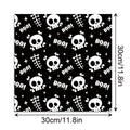 Halloween Scrapbook Paper 24 Sheets 11.8x11.8 Black & White Double-Sided by Deal US
