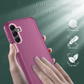 Shockproof Case for Samsung Galaxy A16 5G with Screen Protector WineRedPink by Merch Section