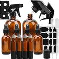 Glass Spray Bottle, KAMOTA Amber Glass Spray Bottles Set Refillable Container by Vanessa Jane