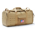 CONTAIL 48L Military Tactical Molle Duffle Bag Detachable Straps Earth Yellow by Deal US