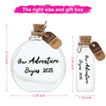 muchly 2 Pcs Honeymoon Sand Keepsake Jar Our Adventure Begins 2025 Heart by Deal US