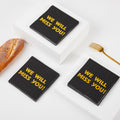 Sllyfo Retirement Party Napkins 5x5in 50PK Black Gold Farewell Decor by Deal US