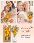 JMHACHY Preserved Sunflower Gift for Mom Birthday Yellow Natural Fibers by Deal US