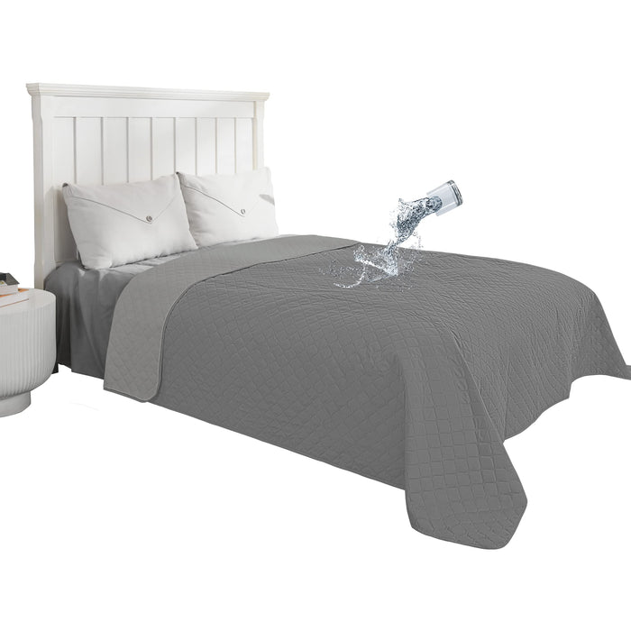 Easy-Going Waterproof Reversible Dog Bed Cover 68x86 Gray/Light Gray by Deal US