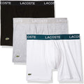 Lacoste Underwear Men's 3-Pack Classic Cotton Stretch Boxer Briefs by I-Max Fashions