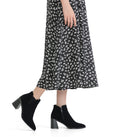 Vepose Women's Ankle Booties Pointed Toe Block Heel Blacknubuck Size 10 by Deal US