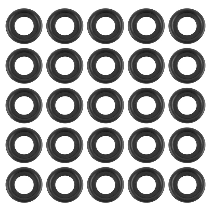leechio 25 PCS Automotive Oil Drain Plug Gasket M14 Rubber Seal Black by Deal US