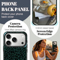 Cute Vintage Leopard Print Soft TPU Silicone Case for iPhone 17 Pro Black by Merch Section
