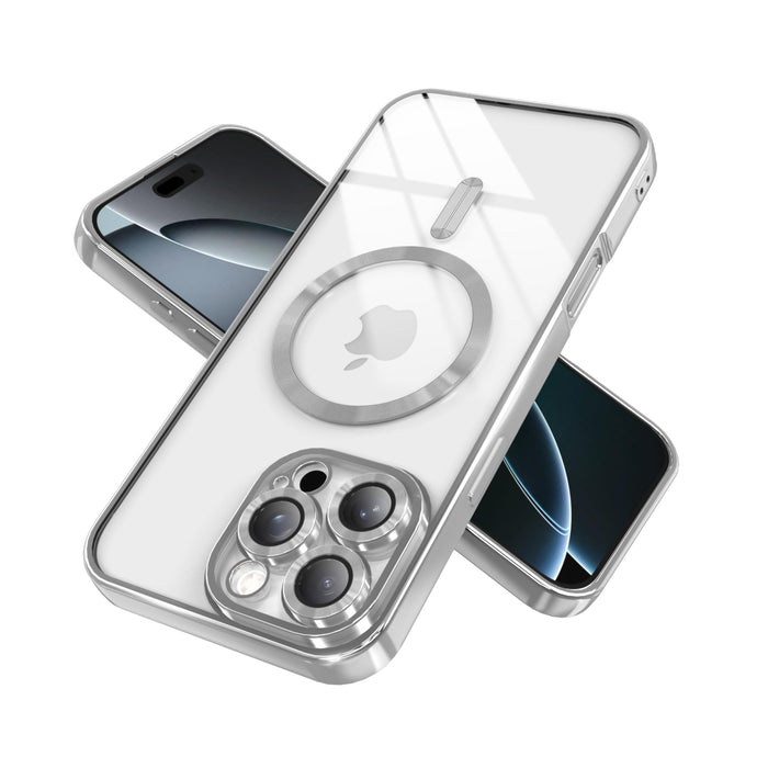 Clear Case For Iphone 14 Pro With Full Camera Lens Protection, Magsafe,Plating S
