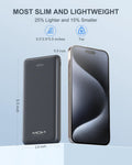 Portable Charger 10000Mah Battery Pack, Slim Powerbank With 5V 3A Usb-C In/Out,