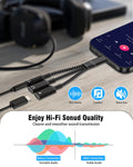 tiavalmax USB C Splitter 3.5mm Headphone Charger Adapter 60W PD Fast Black by Deal US