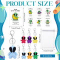 VioraWhite 6 Pcs Crochet Alien Keychain Set Colorful Space Yarn Gift by Deal US