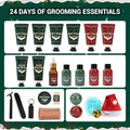 Rinse & Robust Advent Beauty Calendar 2025 Beard Care Kit 24 Days Red by Deal US