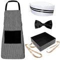 Generic 4pcs 1950s Hot Dog Vendor Halloween Costume Black Size Tall by Deal US