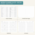 BEZEND 2026 Weekly Monthly Planner 8.5x11 Lavender PU Leather Softcover by Deal US