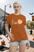 NEWKA Halloween Momster TShirt Women Funny Spider Bat Letter Print Brown Size XL by Deal US