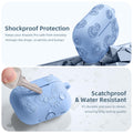 Adorve AirPods Pro Case Cover with Cleaner Kit Soft Silicone Sky Blue by Deal US