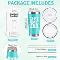 CUPLOOV Pregnant Blue Tumbler 20oz Insulated Cup with Lid & Straw by Deal US