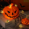 Joygoods Halloween Spider String Lights 7ft 20 LED Warm White Battery 2 Pack by Deal US