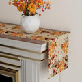 XCHI Fall Football Pumpkin Maple Leaves Table Runner Colored 13x108 Inch by Deal US
