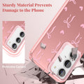 for Samsung Galaxy S23 5G Case,Cute Pink Ribbon Bow Tie Aesthetic Phone Case,Tre