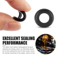 leechio 25 PCS Automotive Oil Drain Plug Gasket M14 Rubber Seal Black by Deal US